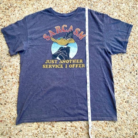 Looney Tunes Daffy Duck Sarcasm Shirt XL - Picture 4 of 7